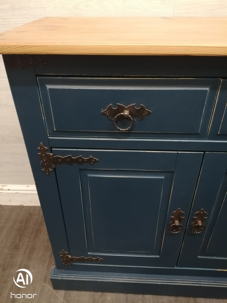Shabby Chic Blue Painted Sideboard