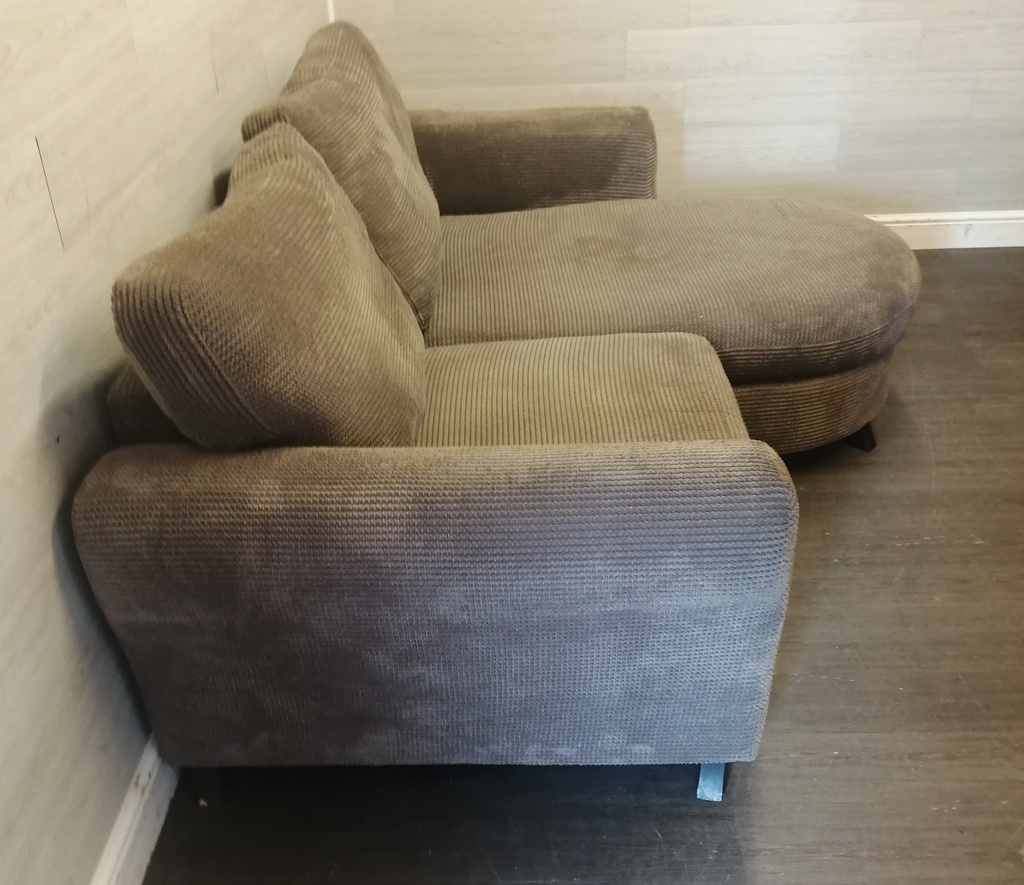 DFS BEIGE TONED CHAISE-END SOFA