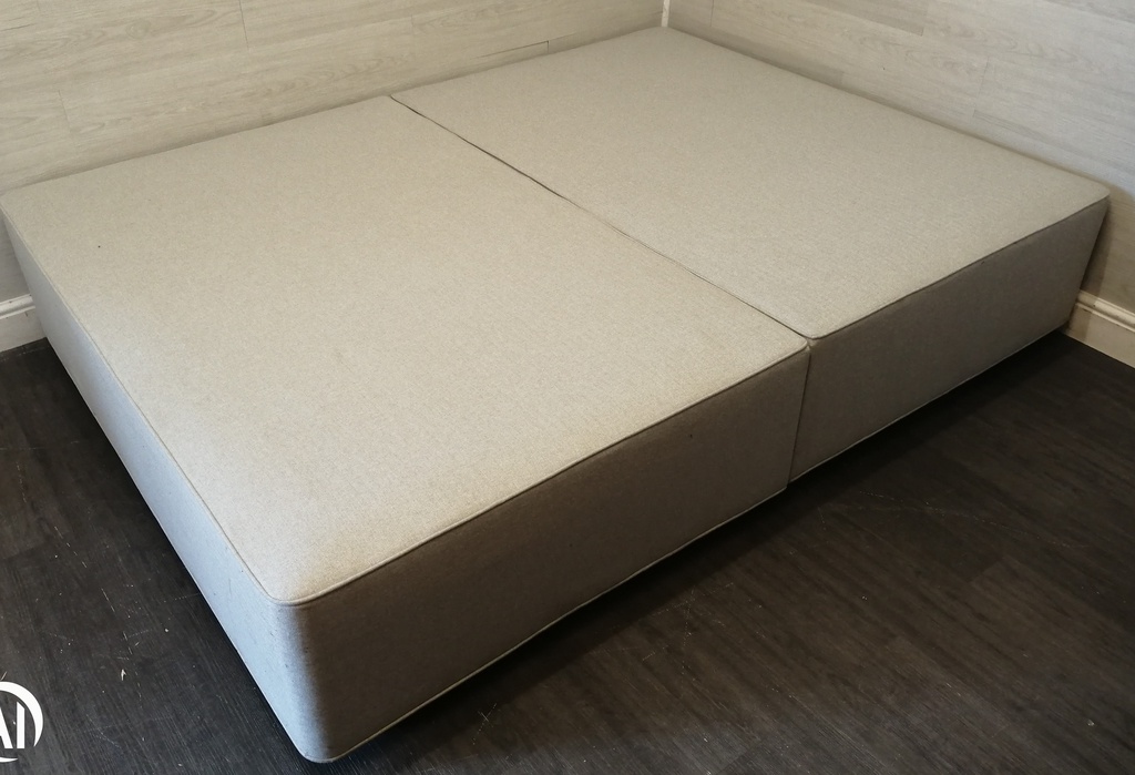 Quality 5ft  Sprung Top Grey Divan Base