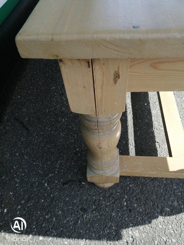 Large Solid Pine Chunky 3 Meter Dining table