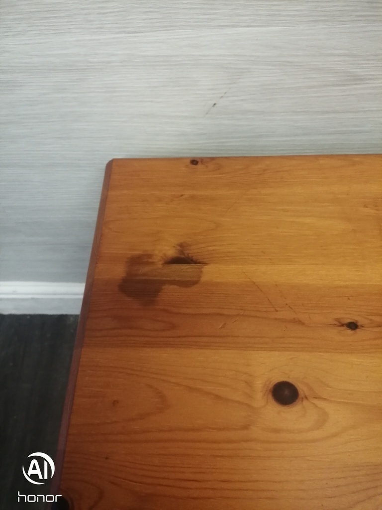 Single pine bedside