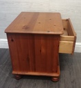 Single pine bedside