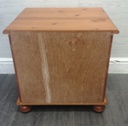 Single pine bedside