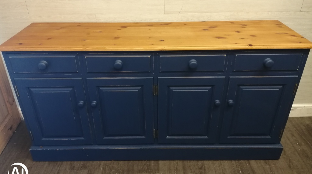 Quality painted solid pine large sideboard