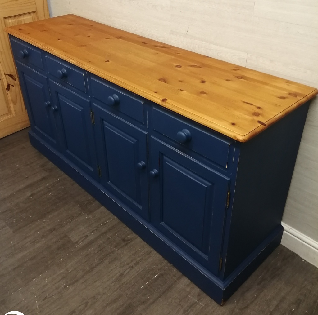 Quality painted solid pine large sideboard
