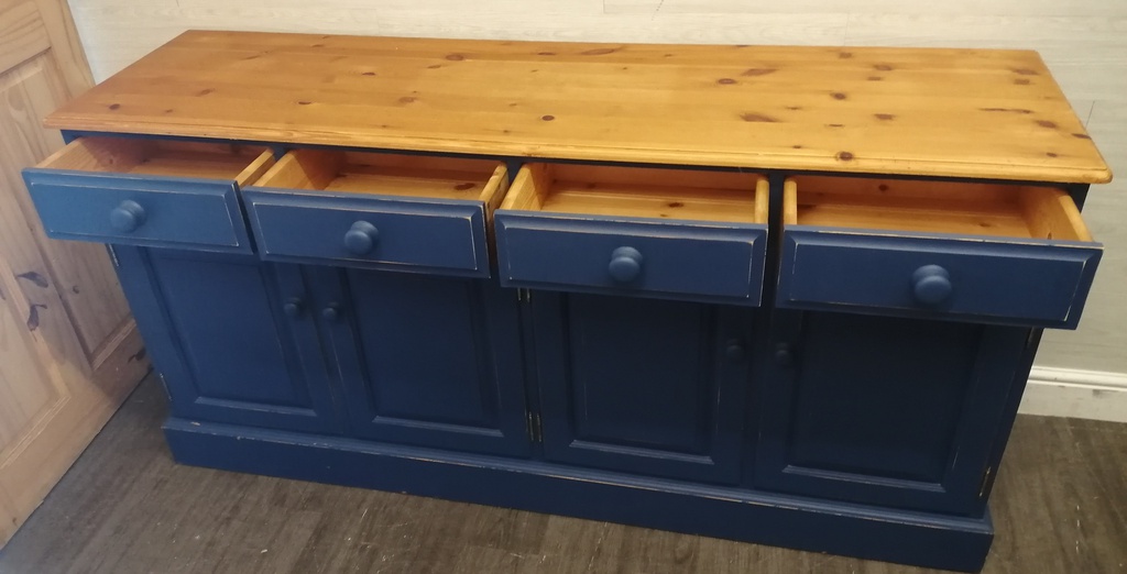 Quality painted solid pine large sideboard
