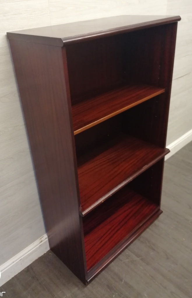 NEAT DARK WOOD BOOKCASE