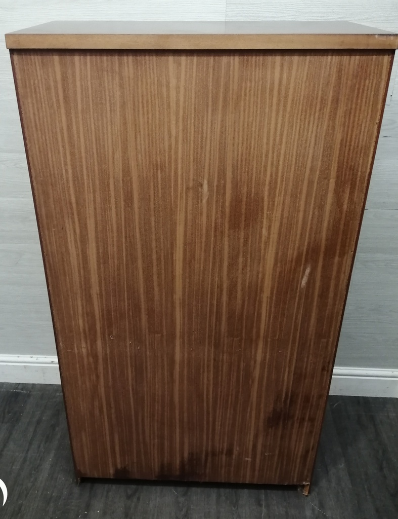 NEAT DARK WOOD BOOKCASE