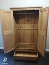 rustic pine double wardrobe