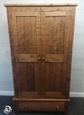 rustic pine double wardrobe