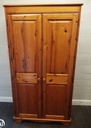 QUALITY DOUBLE PINE WARDROBE
