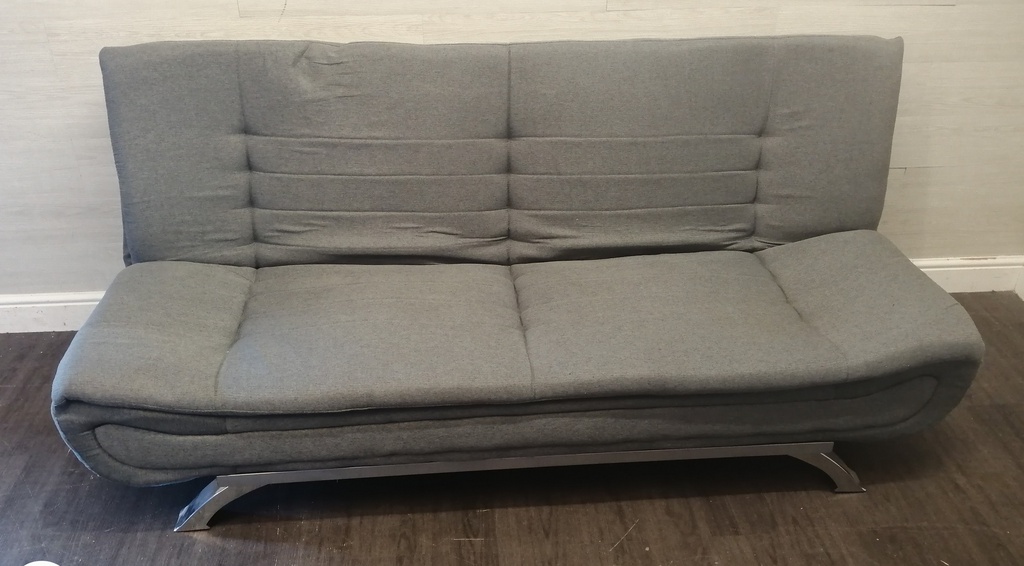 GREY CLICK-CLACK SOFA BED