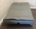 GREY CLICK-CLACK SOFA BED