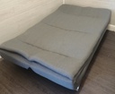 GREY CLICK-CLACK SOFA BED