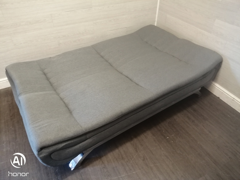 GREY CLICK-CLACK SOFA BED