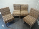 Four x Wicker Dining Chairs