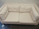 Modern Two Seater Cream Sofa