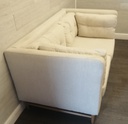 Modern Two Seater Cream Sofa