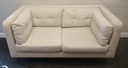 Modern Two Seater Cream Sofa