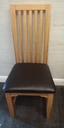 4 X OAK DINING CHAIRS