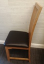 4 X OAK DINING CHAIRS