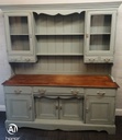 GREAT LARGE  PAINTED PINE DRESSER