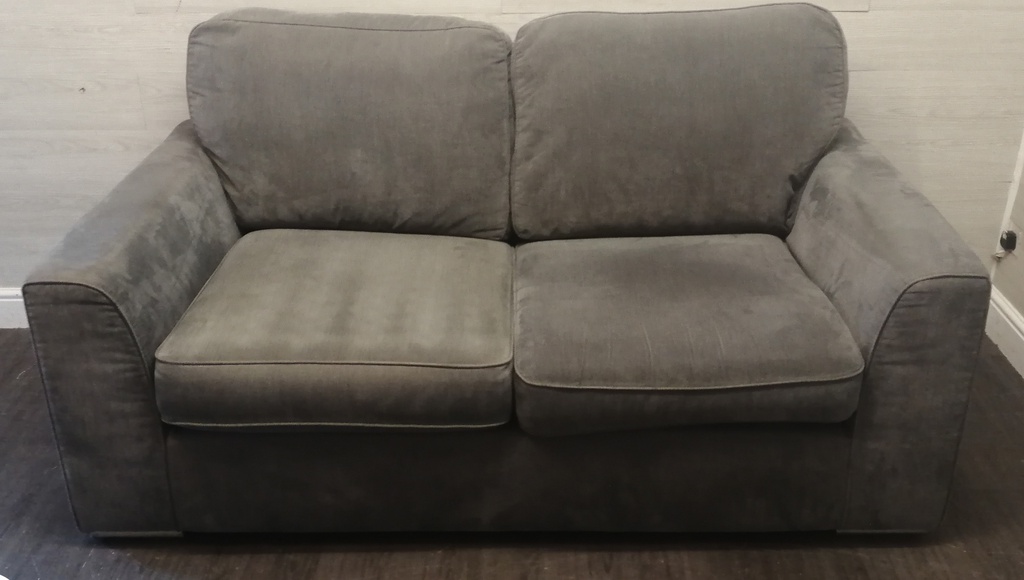 Grey two seater sofa