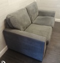 Grey two seater sofa