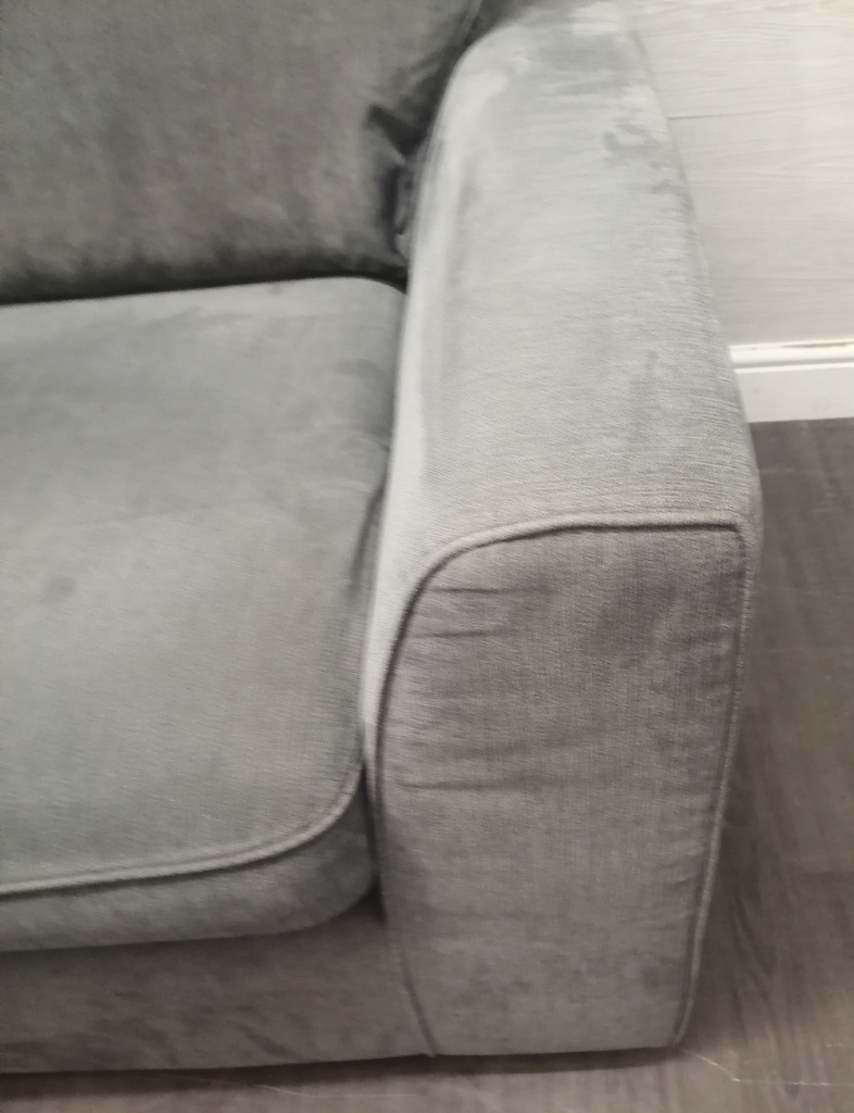 Grey two seater sofa