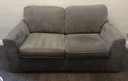 Grey two seater sofa