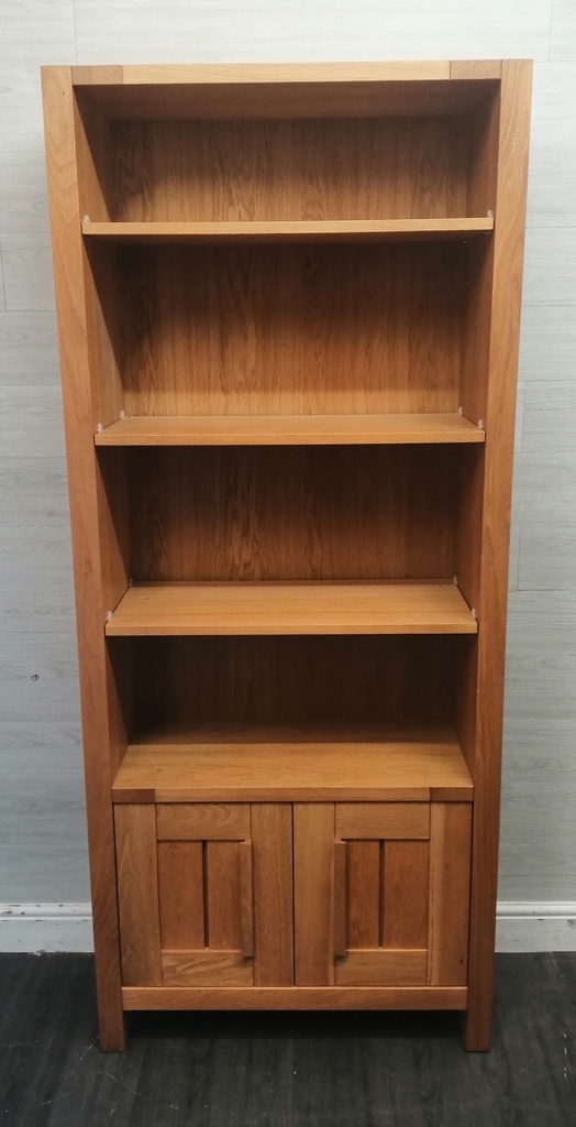 Oak Cupboard Base Bookcase