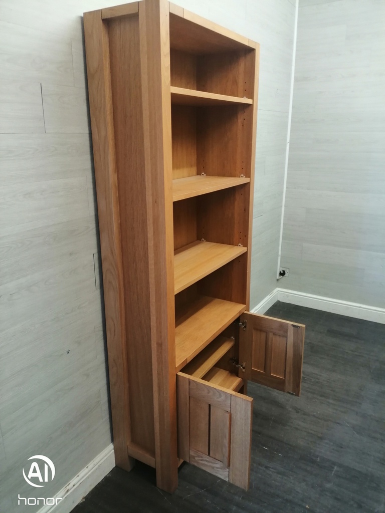 Oak Cupboard Base Bookcase