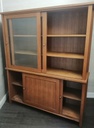 Sliding door glazed display unit