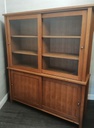Sliding door glazed display unit