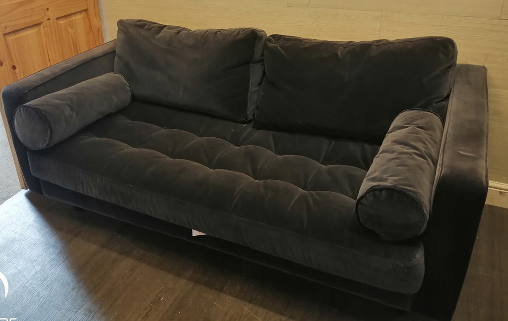 LOVELY BLUE VELVET STYLE SOFA
