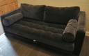 LOVELY BLUE VELVET STYLE SOFA
