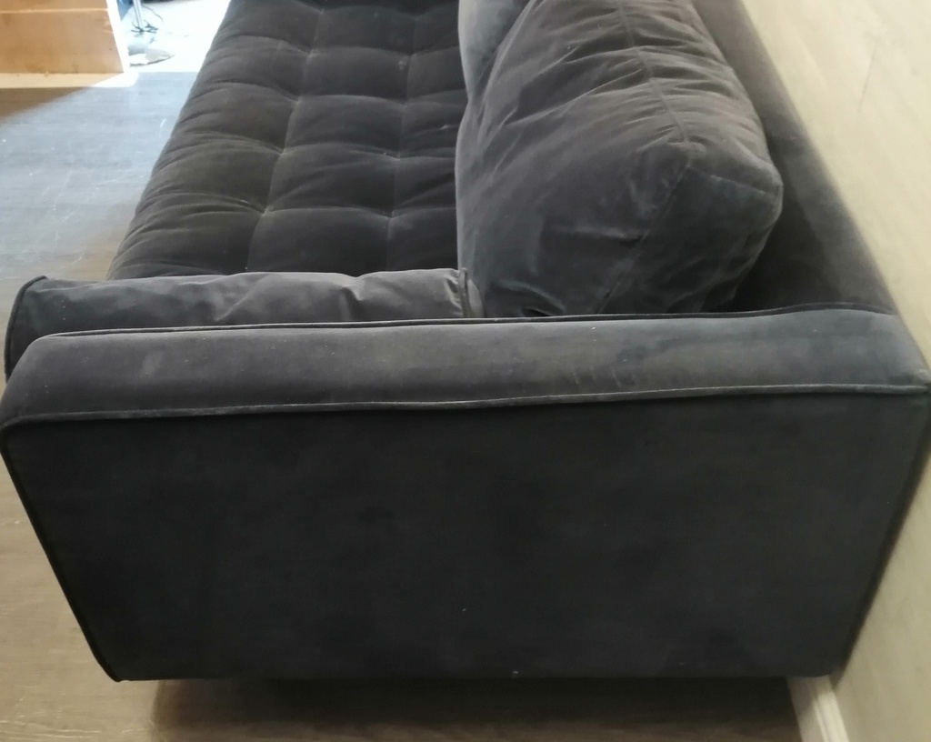 LOVELY BLUE VELVET STYLE SOFA