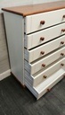 SHAKER STYLE CREAM CHEST OF 12 DRAWERS