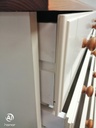 SHAKER STYLE CREAM CHEST OF 12 DRAWERS