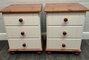 Shaker Style pair of Cream bedside chests