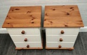 Shaker Style pair of Cream bedside chests