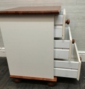 Shaker Style pair of Cream bedside chests