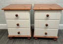 Shaker Style pair of Cream bedside chests