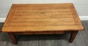 Rustic Pine Coffee Table with Drawer