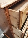 Solid pine five drawer chest