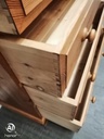 Solid pine five drawer chest