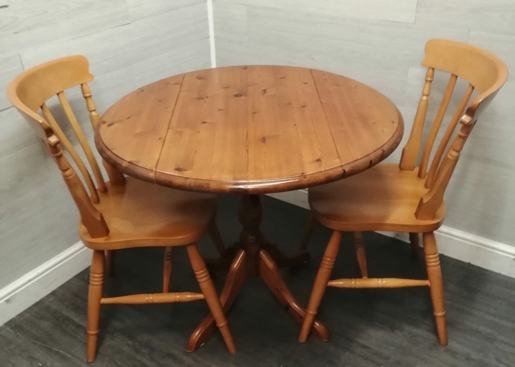 Pine drop leaf table