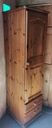 QUALITY SINGLE DOOR PINE WARDROBE
