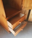 QUALITY SINGLE DOOR PINE WARDROBE