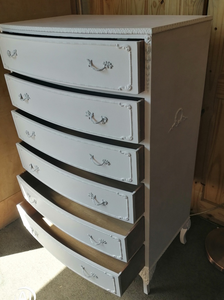 Marie Antoinette Style Six Drawer Chest